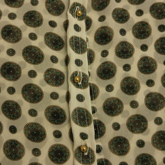 Philosophy Polka-Dot Button-up Blouse - Picture 3 of 4